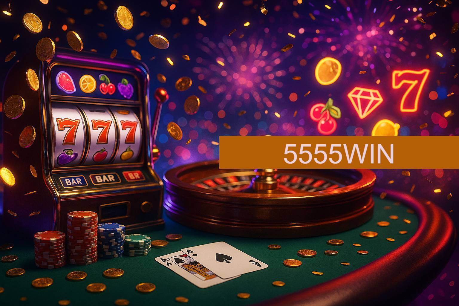 Jogos emocionantes no 5555WIN